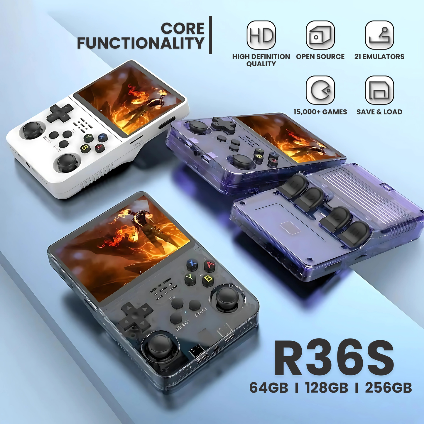 R36S Retro Handheld Game Console